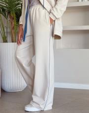 calira biye detay bol paça eşofman atlı bej 2