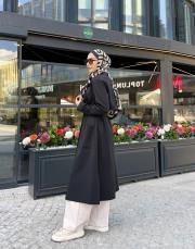 scuba trench siyah 2