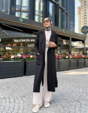 scuba trench siyah 3