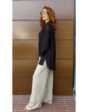 mossy keten bol paça pantolon bej 3