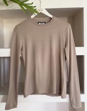 juno uzun kol crop body vizon