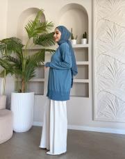jeyla ince basic triko tunik indigo 2