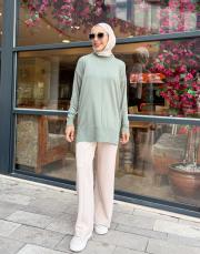 jeyla ince basic triko tunik mint 3