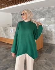 nesa önü oval basic kazak yeşil 4