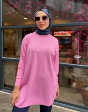 serpme taşlı kazak pembe