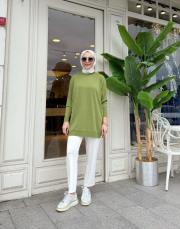 serpme taşlı kazak yeşil 4