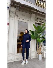 serpme taşlı kazak lacivert 4