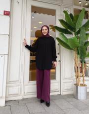 creva tencel gömlek siyah