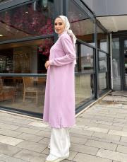 oliva basic uzun sweat lila