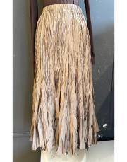 ithal kırışık etek camel