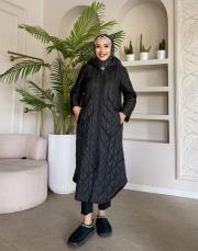 astarlı şişme kapitone mont siyah 2