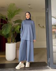 plaza oysho takım mavi