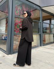 bomber bol paça takım siyah 2