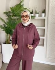 bomber bol paça takım mürdüm 5