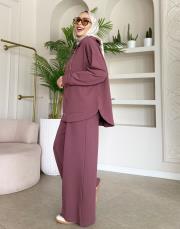 bomber bol paça takım mürdüm 6