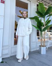 bomber bol paça takım ekru