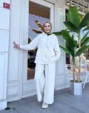 bomber bol paça takım ekru 2