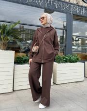 bomber bol paça takım kahve