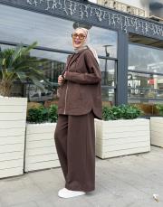 bomber bol paça takım kahve 2