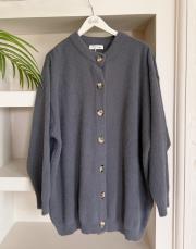 peluş hırka füme 4