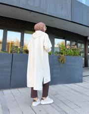 üç iplik kanguru cep kapüşonlu kap taş 3