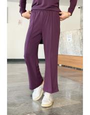 yakası fermuarlı fitilli oysho takım mor 5