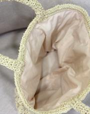 salaş mini hasır el örgü çanta camel 4