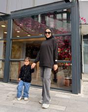 triko detay şardonlu sweat siyah 3