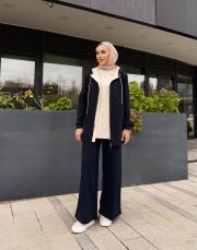 miso nervürlü eşofman altı lacivert 5