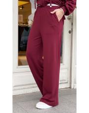 etiket detay bomber takım bordo 5