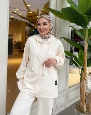 etiket detay bomber takım ekru 4