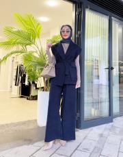 yelek pantolon takım lacivert