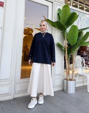 kol detay basic sweat lacivert 3