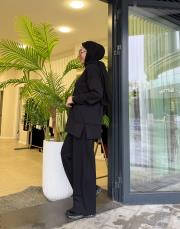 bol paça basic takım siyah 2