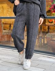 şardonlu şalvar pantolon siyah