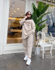 darla şalvar pantolon bej 4