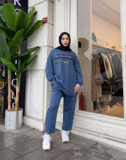 darla şalvar pantolon indigo