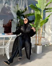 kapitone broş detay kaşe siyah 4