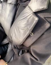 kapitone broş detay kaşe siyah 8