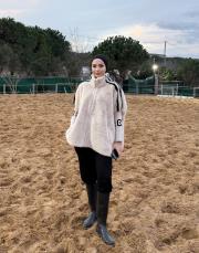 kolları triko şerit detay kürk bej 2