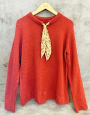 fülar detay kazak bordo