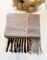 sky kaşmir omuz şalı ekru-gri