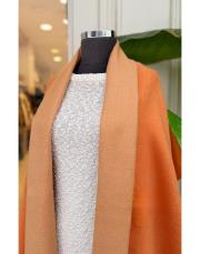 çift renk kaşmir omuz şalı turuncu 2