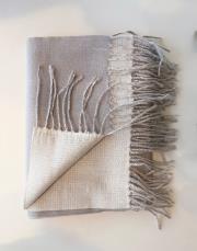 çift renk kaşmir omuz şalı gri