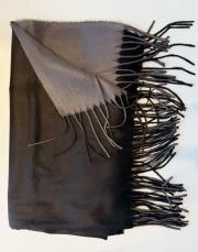 çift renk ince kaşmir şal antrasit