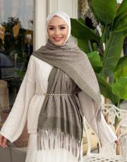 nila kaşmir omuz şalı yeşil