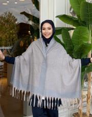 nila kaşmir omuz şalı mavi 3