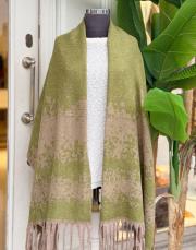 seka kaşmir omuz şalı yeşil