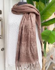 seka kaşmir omuz şalı kahve