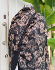 karışık desen kaşmir omuz şalı siyah-camel 3